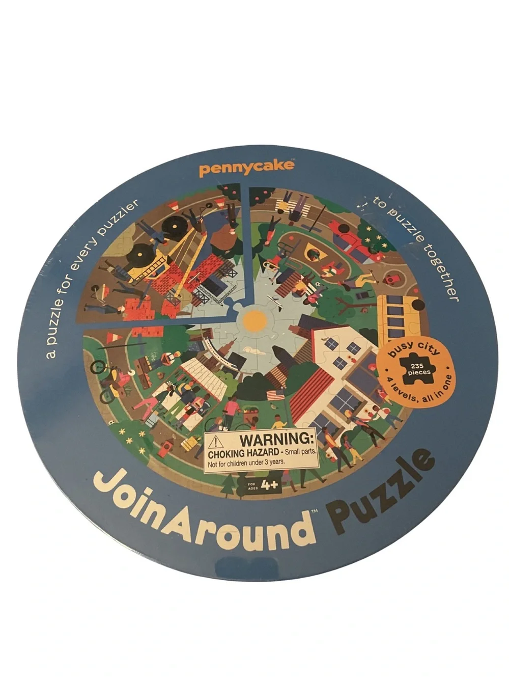 PENNYCAKE JOINAROUND PUZZLE Busy City 235pc Family Game New Sealed Box